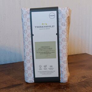 Threshold Organic Print Pillowcase Set (Standard size)